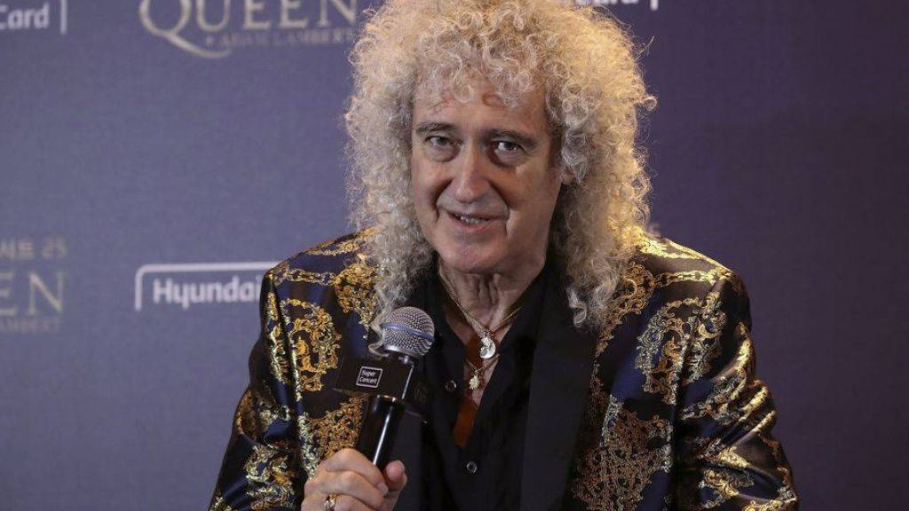 Brian May, Gitarrist der Rockband Queen, freut sich, dass der Band eine neue Fünf-Pfund-Münze gewidmet ist. (Archiv)