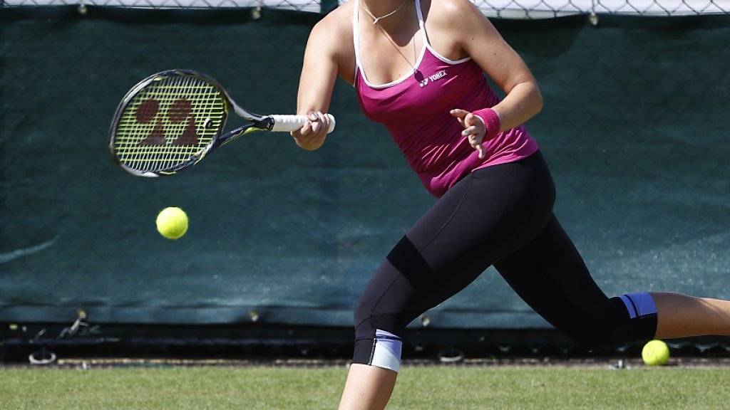Freut sich auf das Turnier in Wimbledon: Belinda Bencic im Training in London