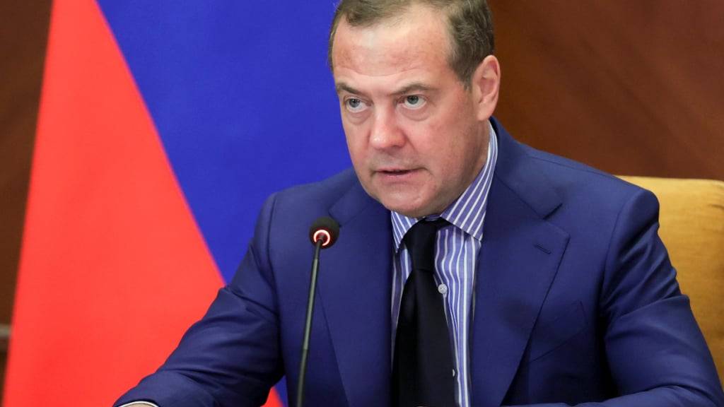 ARCHIV - Dmitri Medwedew. Foto: Ekaterina Shtukina/Sputnik Pool/AP/dpa/Archivbild