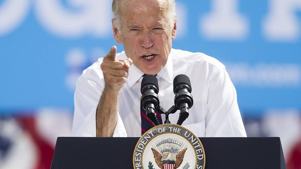 «Die Botschaft wird gesendet»: US-Vizepräsident Joe Biden verspricht Reaktion auf mutmassliche russische Cyber-Angriffe. (Archivbild)