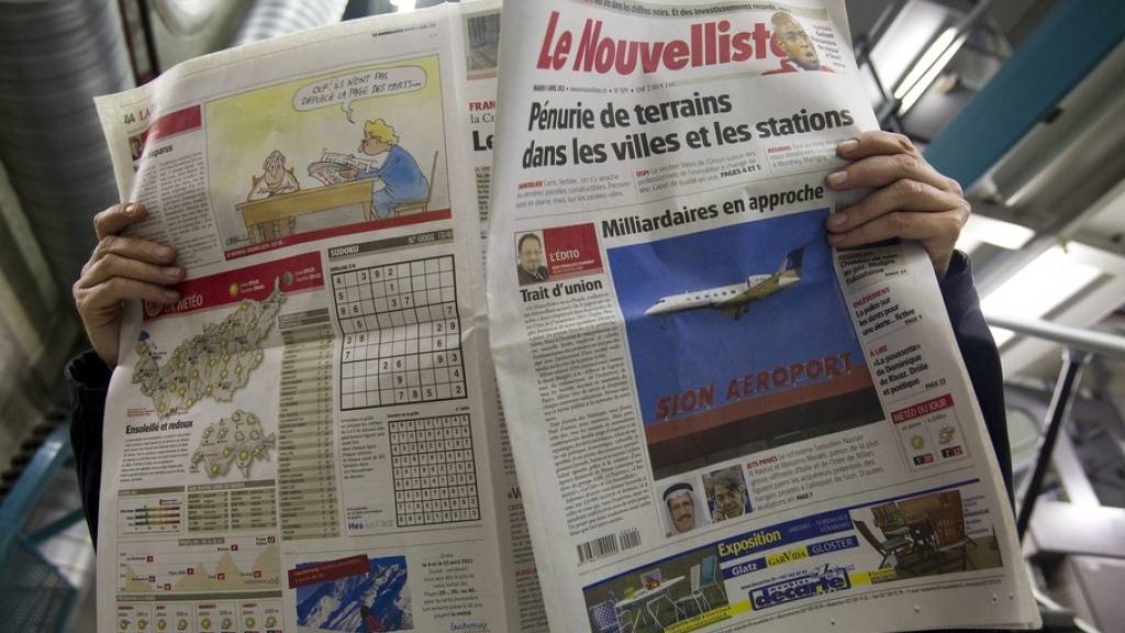 Die Gruppe ESH Médias gibt unter anderem die Zeitung «Le Nouvelliste» heraus. (Archivbild)