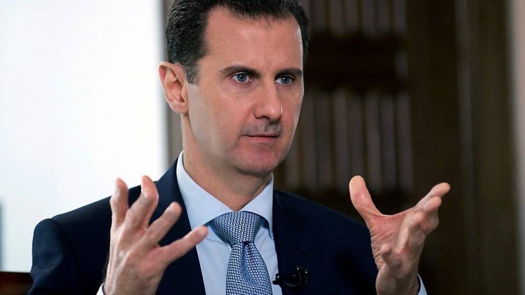 «Natürlicher Verbündeter»: Wenn die USA «Terroristen» bekämpfen, marschiert Syriens Präsident an ihrer Seite. (Archivbild)