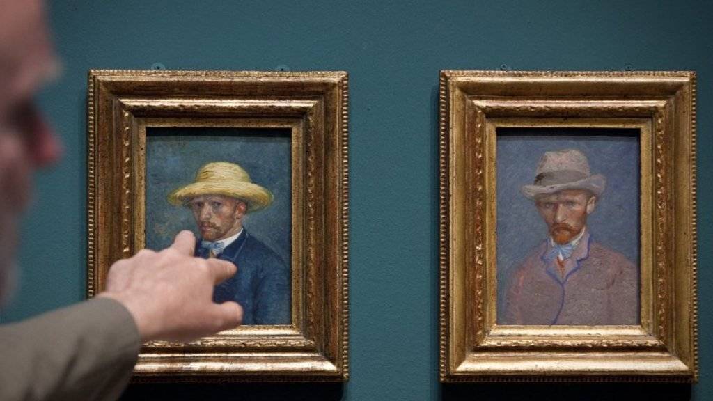 Bilder von Vincent van Gogh im Van Gogh-Museum in Amsterdam. Das Museum verzeichnete 2015 einen Publikumserfolg (Archiv)