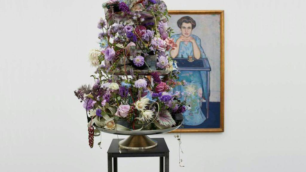 Eine florale, duftende Interpretation zum Werk «Dame im Kimono» von Otto Wyler im Aargauer Kunsthaus.