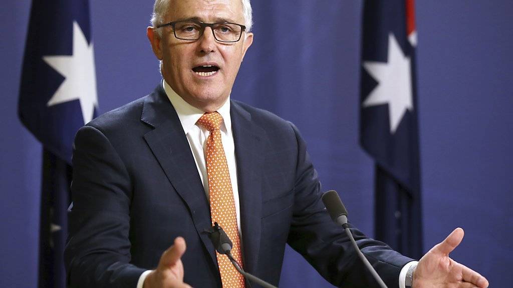Australischer Regierungschef Malcolm Turnbull: Weil schon 14-Jährige mit Terroraktivitäten in Verbindung gebracht werden, sollen in Australien das Alter für Überwachungen gesenkt werden. (Archivbild)