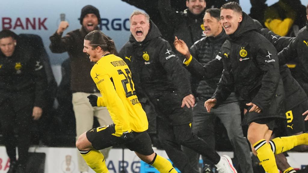 Dortmunder Jubel nach dem Last-Minute-Sieg gegen Bremen