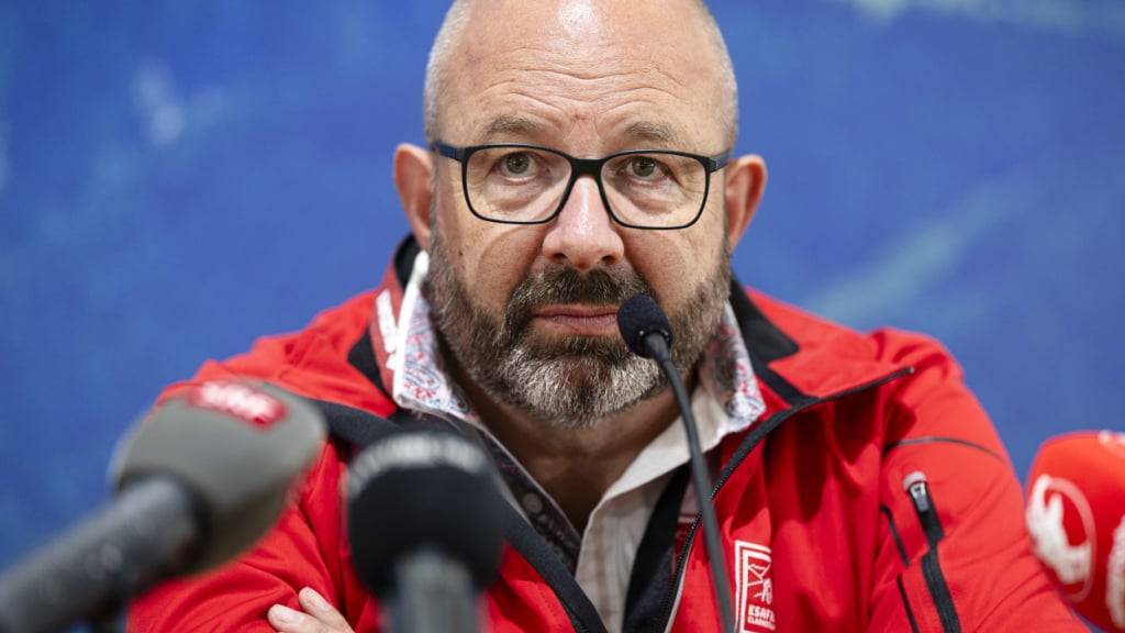 OK-Präsident Jakob Kamm während der Medienkonferenz am Samstagvormittag am ESAF in Mollis.