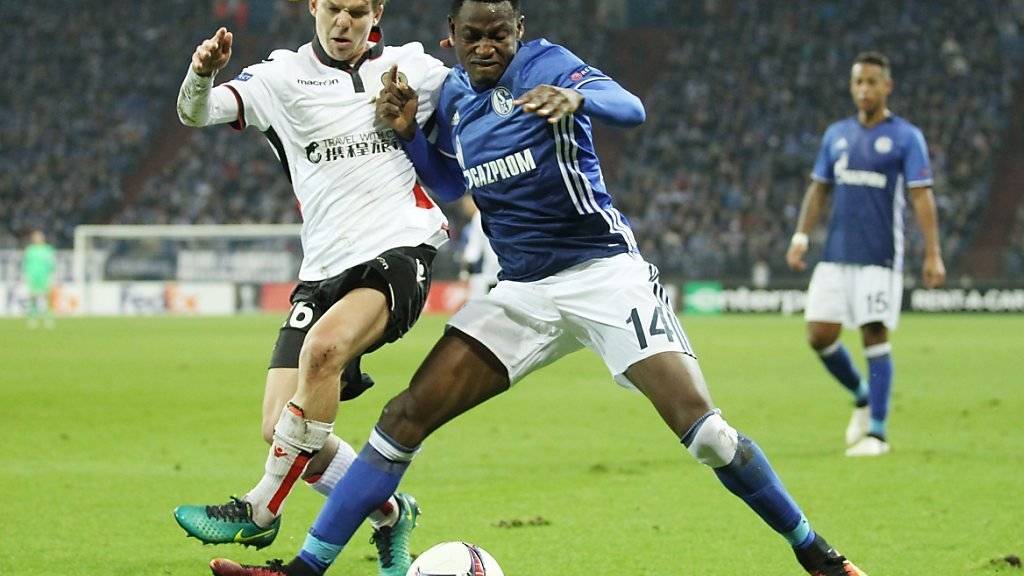 Von Schalke aus dem Wettbewerb gedrängt: Nice (links, mit Vincent Koziello)