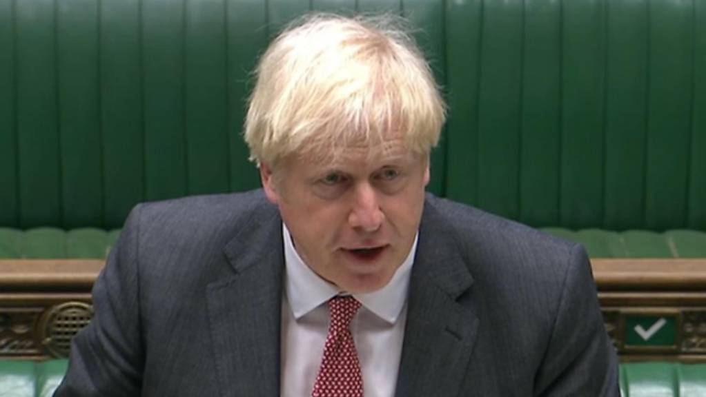 Boris Johnson, Premierminister von Grossbritannien, spricht während der Debatte im Unterhaus.