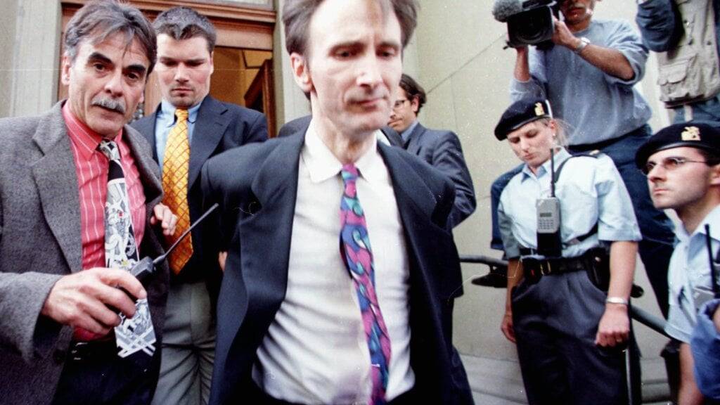 René Osterwalder nach seinem Gerichtsprozess in Zürich im Jahr 1998. (Archivbild)