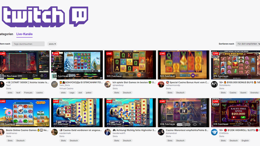 Twitch Slots Screenshots