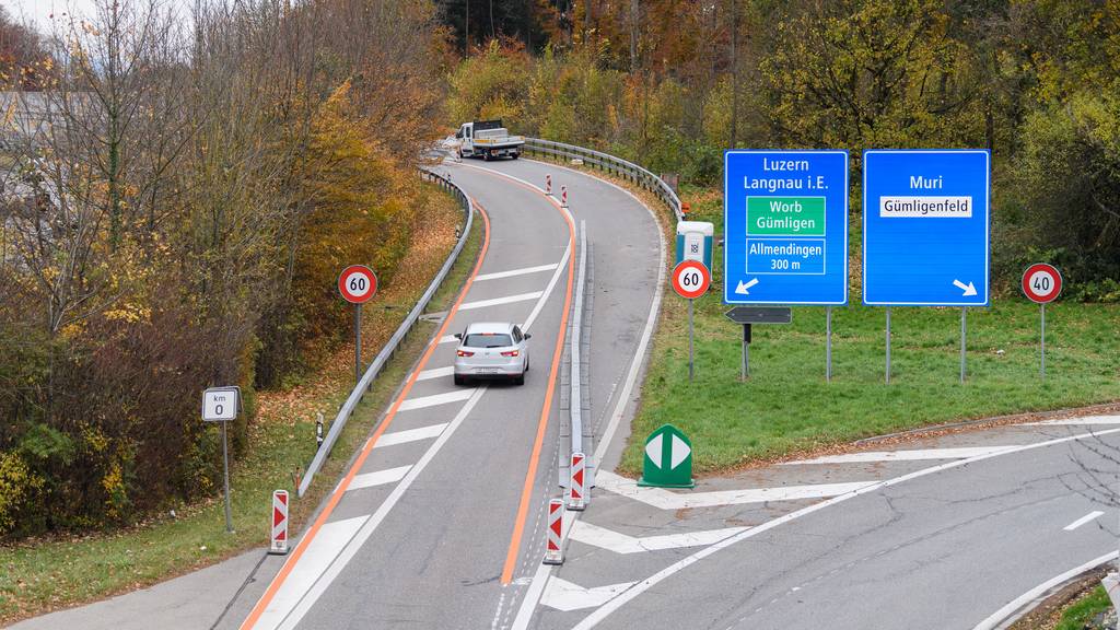 Die Ausfahrt Muri aus Richtung Bern wird am Wochenende gesperrt.