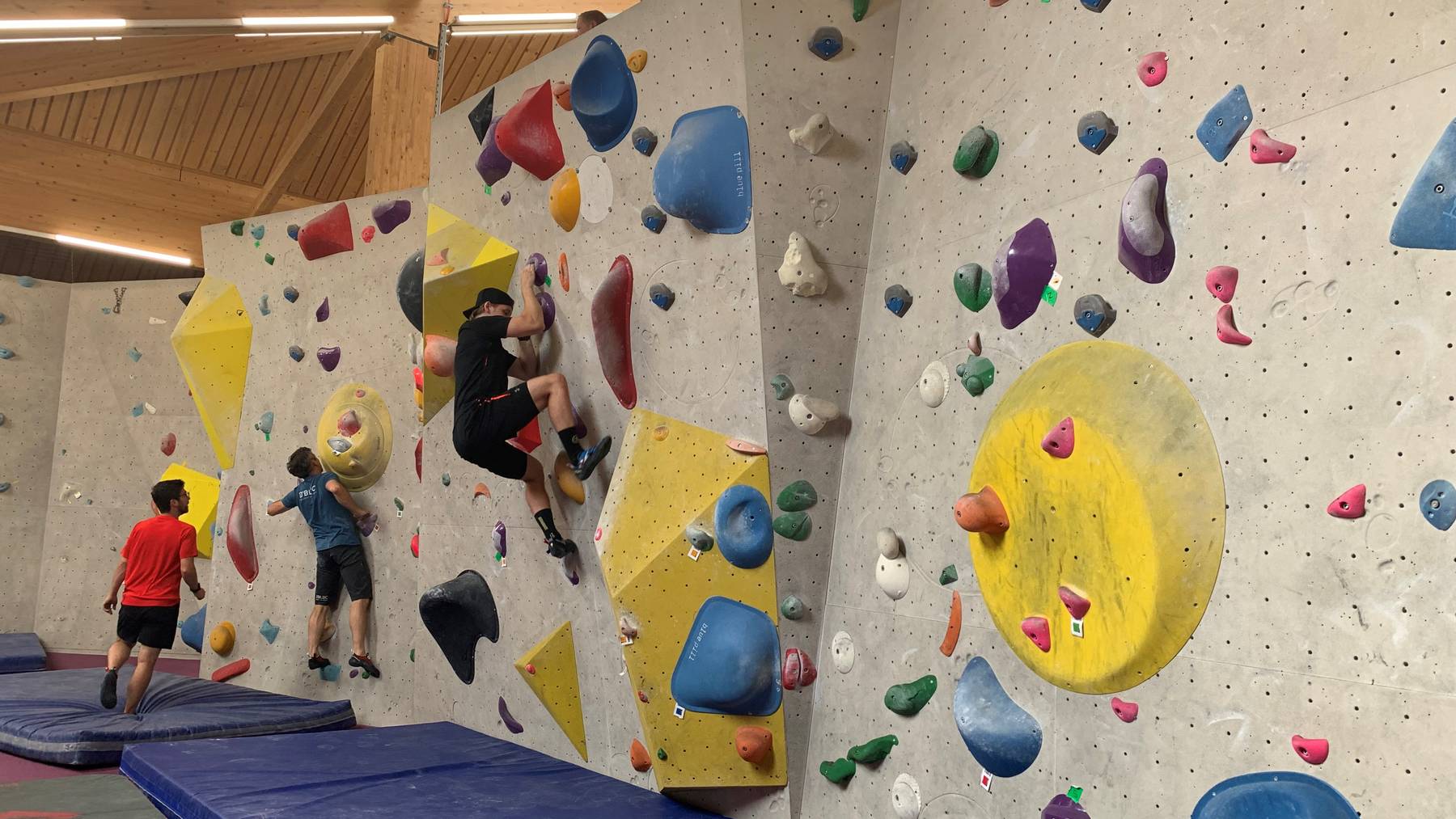 SCB beim Bouldern