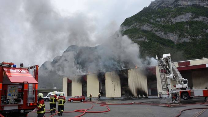 Grossbrand auf dem Melser Industrieareal