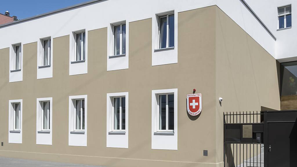 Die Schweizer Botschaft in Moskau. (Archivbild)