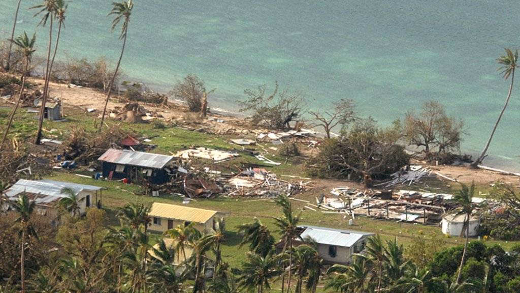 Einmonatiger Katastrophenzustand: Der Zyklon «Winston» war der erste Sturm der höchsten Kategorie fünf, der jemals die Fidschi-Inseln traf.