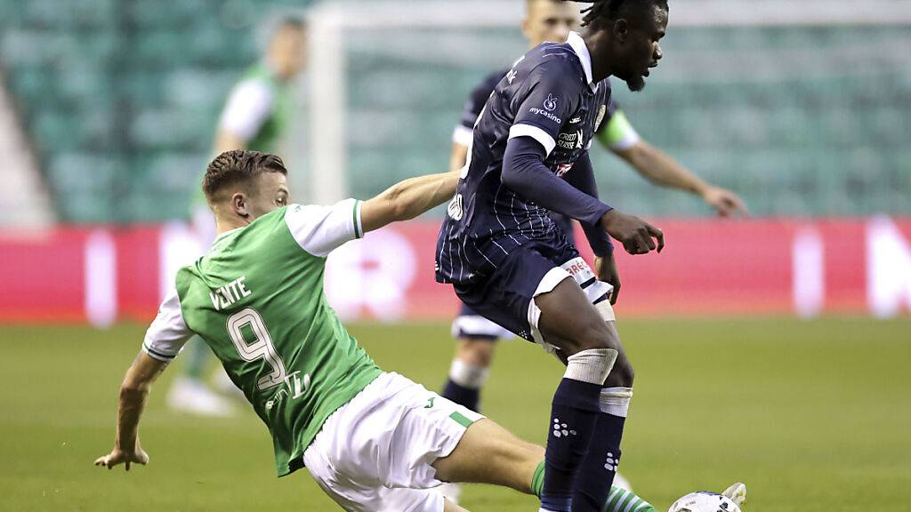 Hibernian mit Torschütze Dylan Vente überraschte den FC Luzern um Nicky Beloko in der zweiten Halbzeit und geht so mit Vorteil ins Rückspiel