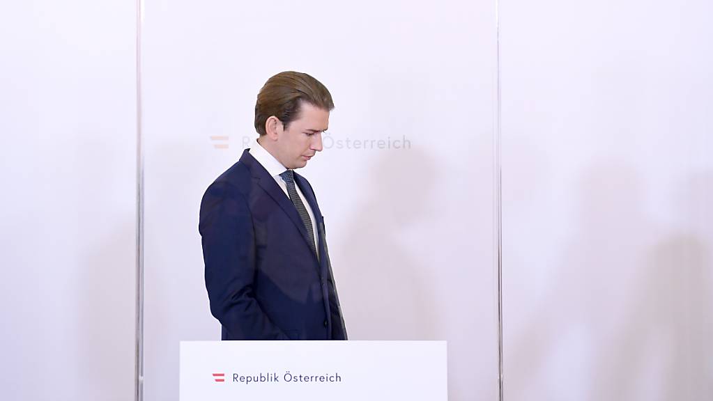 Sebastian Kurz (ÖVP), Bundeskanzler von Österreich, spricht bei einer Pressekonferenz zur Corona-Ampel. Foto: Roland Schlager/APA/dpa