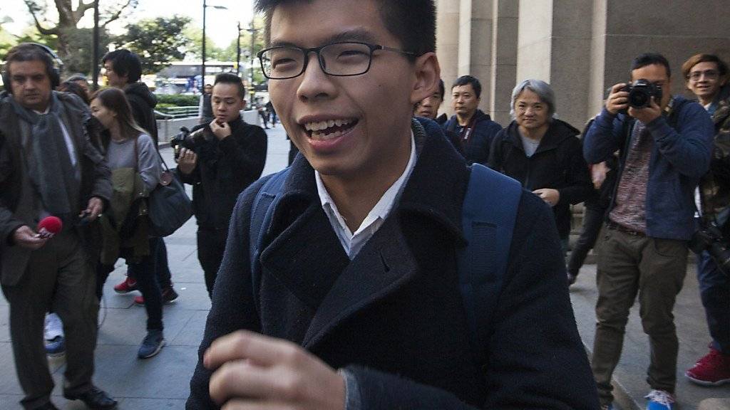 Soll für drei Monate in Haft: Der 21-jährige Protestführer Joshua Wong aus Hongkong.