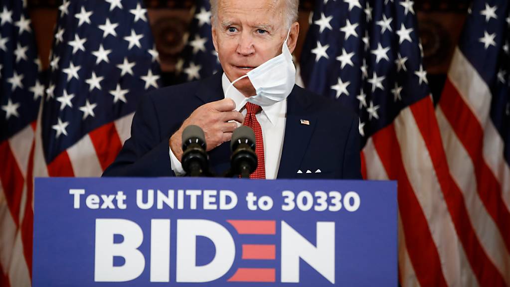 Joe Biden, designierter Präsidentschaftskandidat der Demokraten und ehemaliger Vizepräsident der USA.