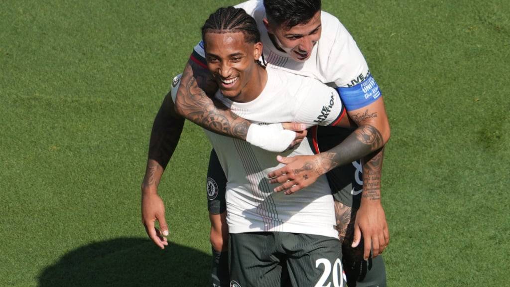 Grosser Auftritt, verhaltener Jubel: João Pedro gab bei seinem ersten Spiel von Anfang an für Chelsea zweimal gegen seinen Jugendverein Fluminense