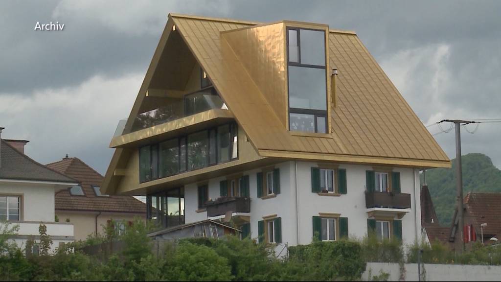 Olten: Goldenes Hausdach verliert seinen Glanz