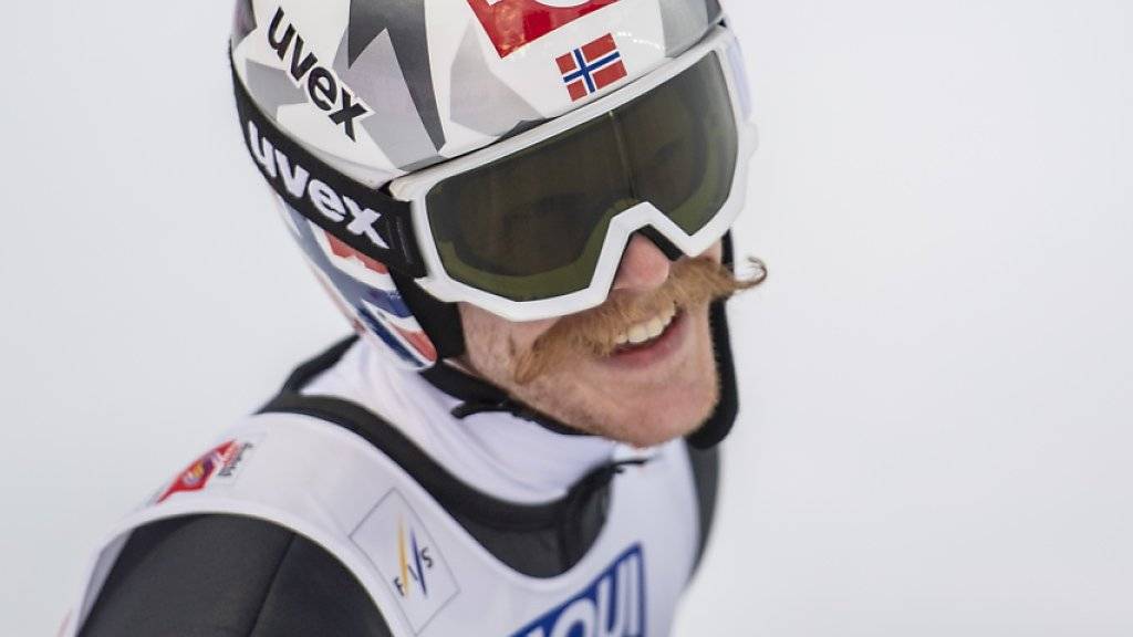 Den Schanzenrekord am Holmenkollen gleich um drei Meter verbessert: Robert Johansson