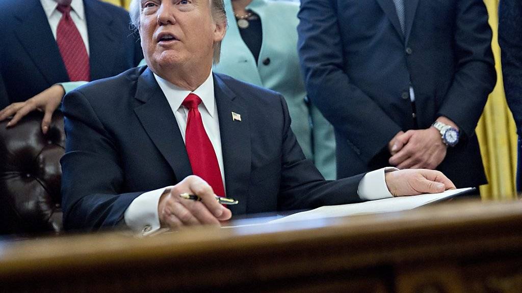 Trump erlässt seit seinem Amtsantritt Verordnungen im Schnelldurchlauf. Mit seiner Unterschrift besiegelte der US-Präsident sein Vorhaben, die Bürokratie zu schmälern.