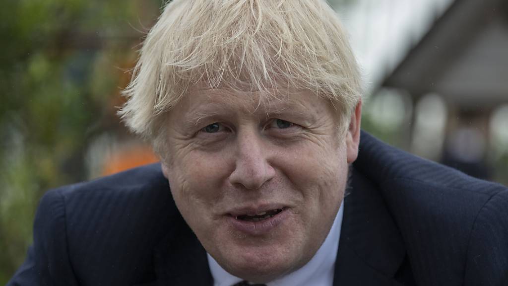 Großbritanniens Premierminister Boris Johnson lächelt bei dem Besuch einer Grundschule. Foto: Jack Hill/The Times/PA Wire/dpa