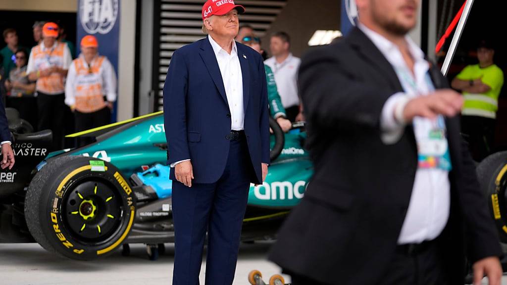 Donald Trump besucht ab und an einen Formel-1-Grand-Prix, wie hier im vergangenen Jahr in Miami