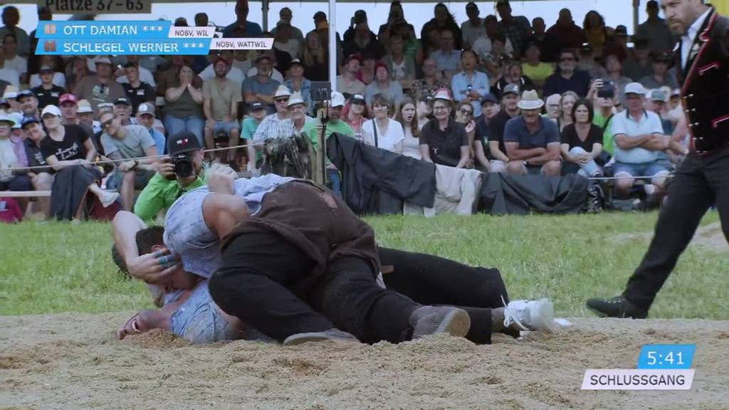 Kantonalschwingfest: Schlegel bodigt Ott und holt sich den Festsieg