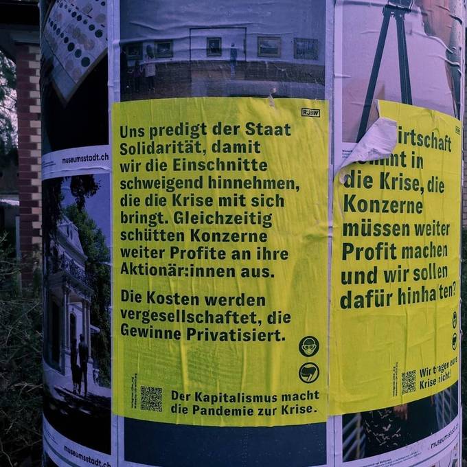 Plakate in Winterthur angebracht: Jugendliche kriegen Geldstrafe