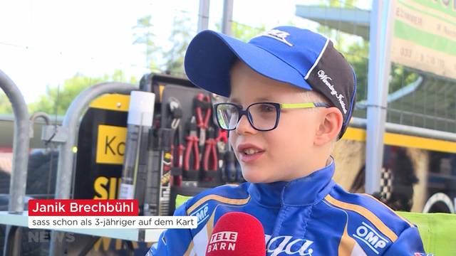 7-jähriges Kart-Talent Janik Brechbühl