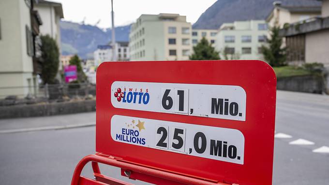 Nicht geknackt: Schweizer Lotto-Jackpot wächst auf 65 Millionen Franken an