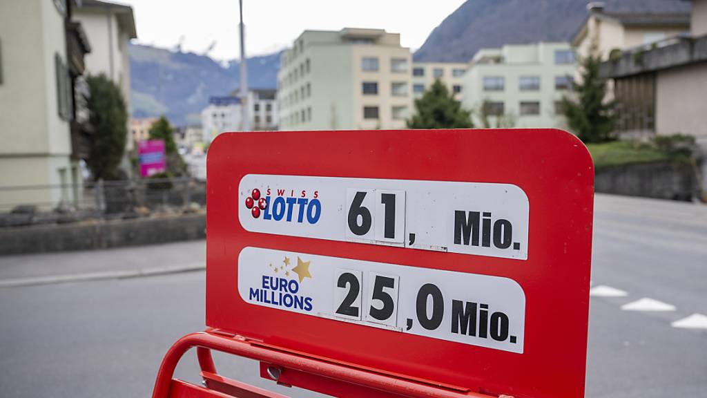 Der Lotto-Jackpot von 61 Millionen Franken ist am Mittwochabend nicht geknackt worden. (Archivbild)