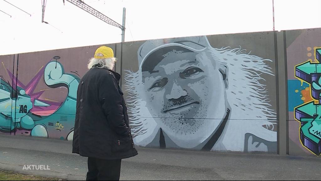 Peach Weber hat ein Graffiti-Portrait