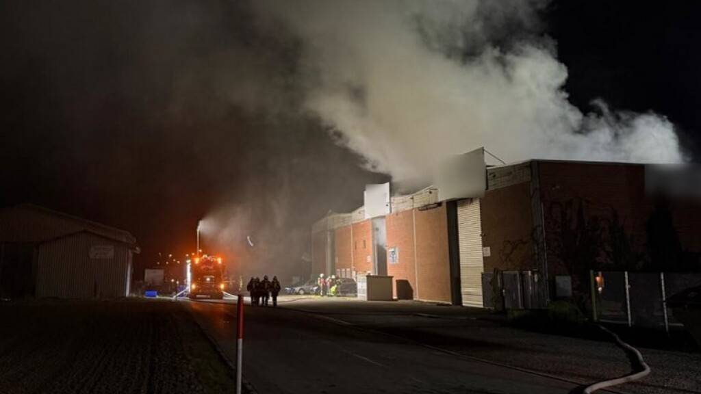 Die Feuerwehr brachte das Feuer in einer Recyclinganlage gemäss der Polizei schnell unter Kontrolle.