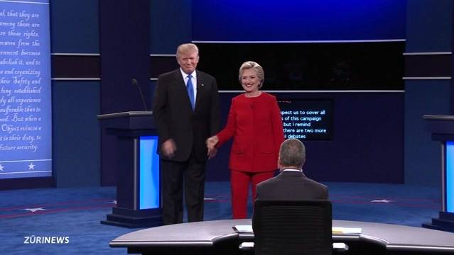 Duell: Trump gegen Clinton