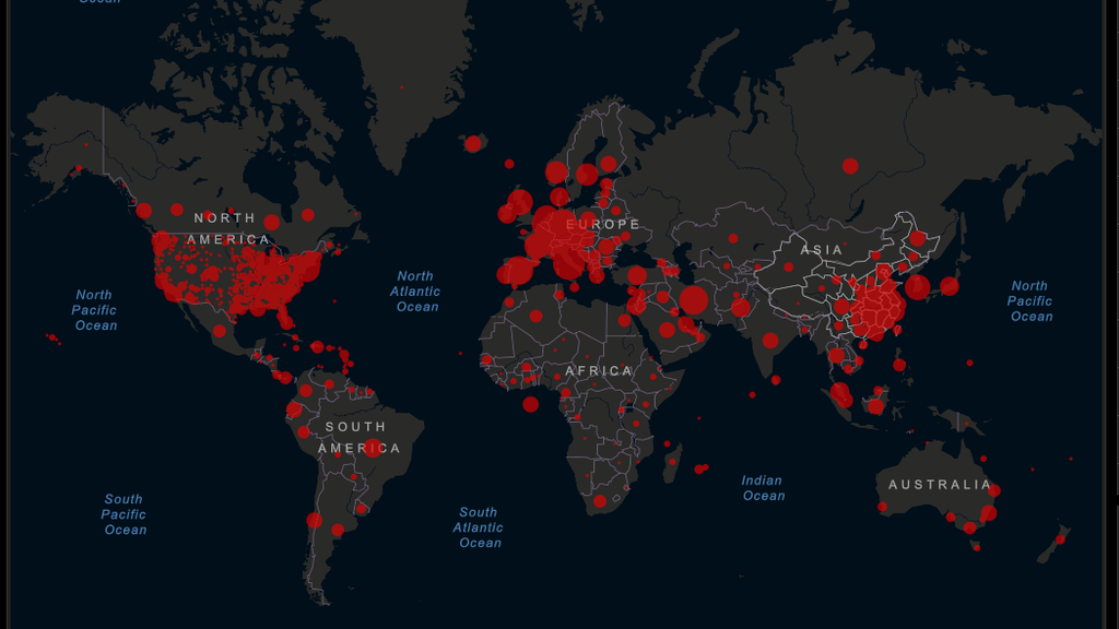 Diese Echtzeit-Karte zeigt die Ausbreitung des Coronavirus