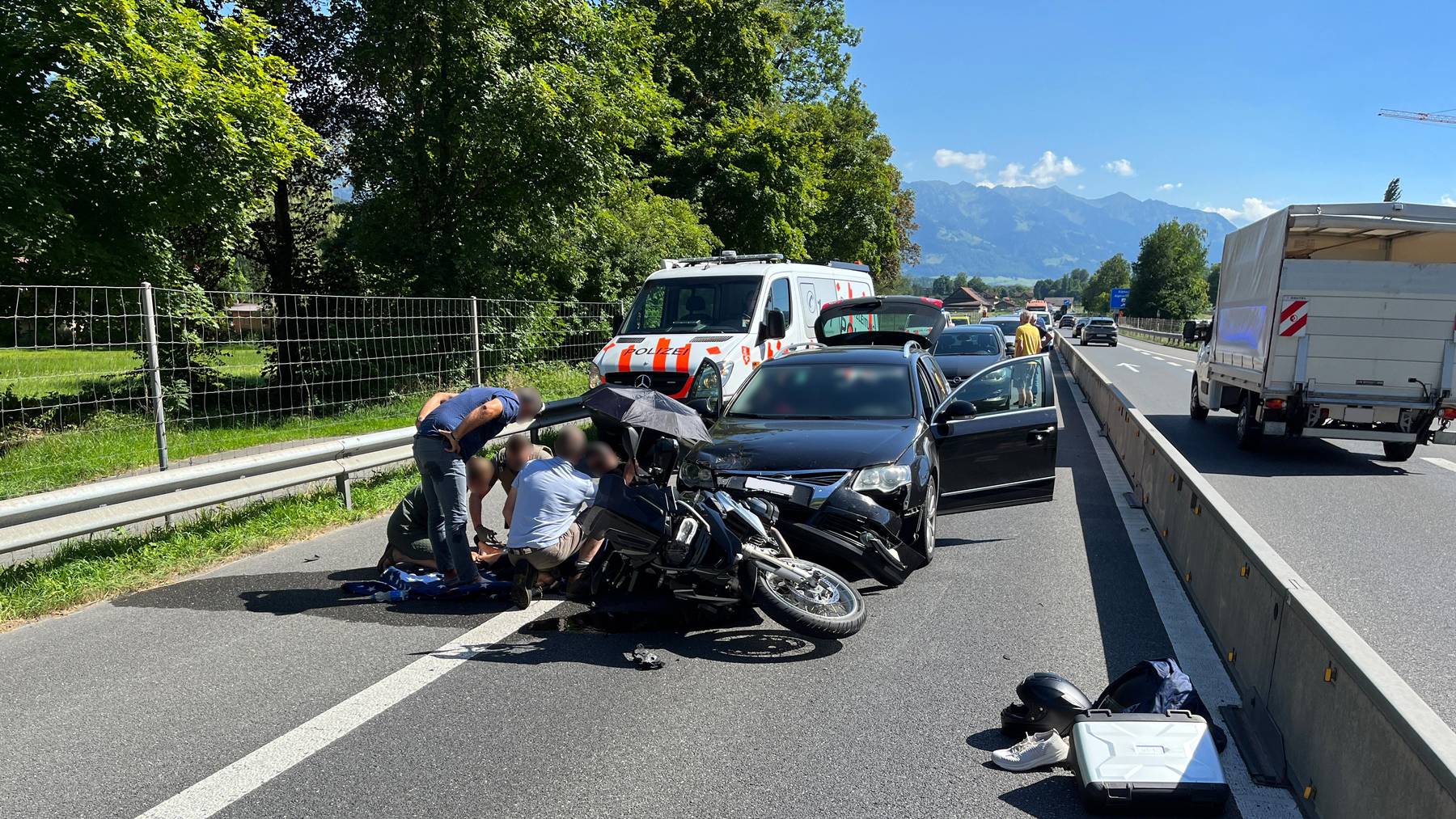 Unfall Alpnach Polizei Obwalden