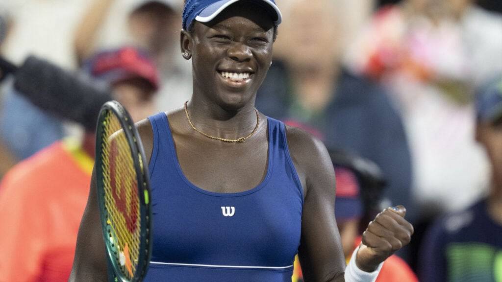 Strahlt nach dem Halbfinal-Einzug am Heimturnier in Montreal: Victoria Mboko