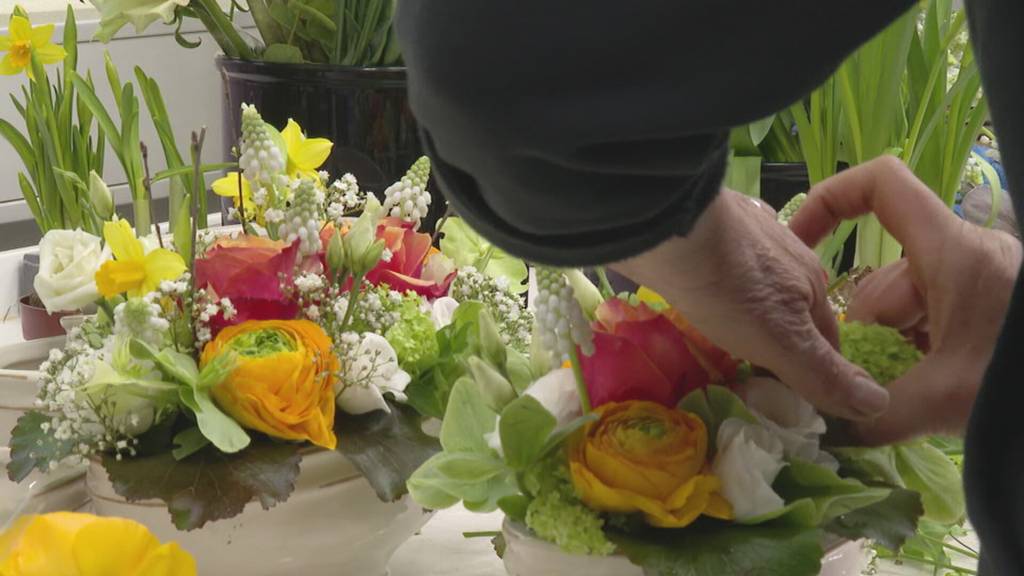 Einblick in Bundesgärtnerei - Wenn Blumendeko auf Landesfahnen abgestimmt wird