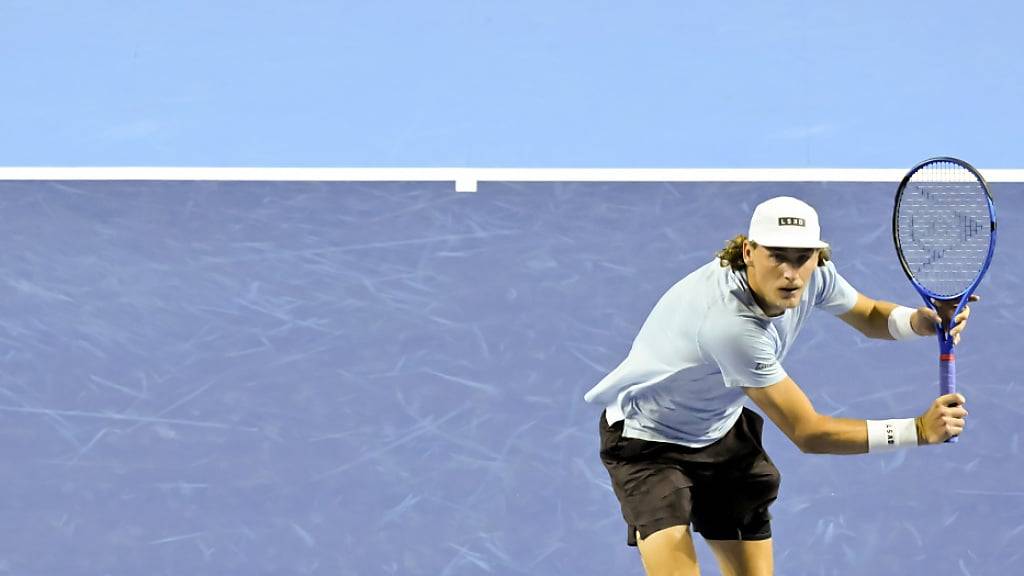 Max Purcell, jetzt gesperrt, nahm 2023 an den Swiss Indoors in Basel teil