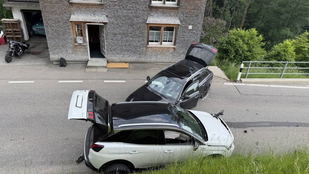 Beim Unfall in Rehetobel AR wurde niemand verletzt, es entstand aber Sachschaden.
