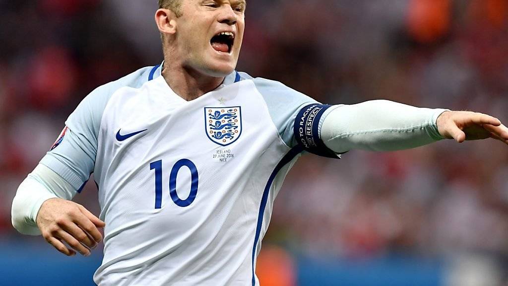 Wayne Rooney bleibt bei England der Chef auf dem Platz