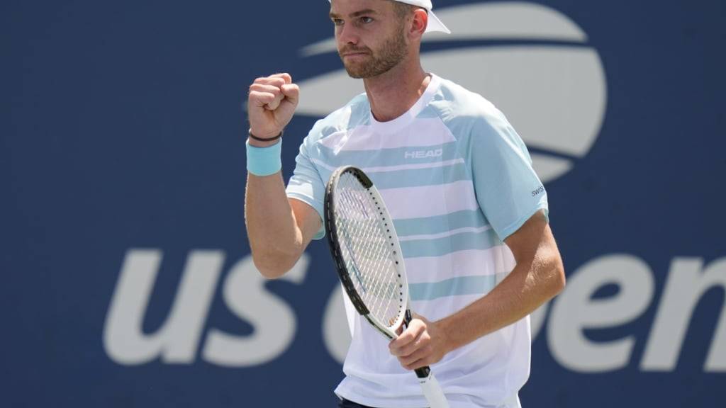 Für Parforce-Leistung mit Exploit belohnt: Jérôme Kym steht am US Open in der 3. Runde