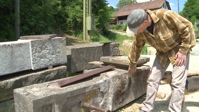 2.5-Tonnen-Brunnen verschwunden