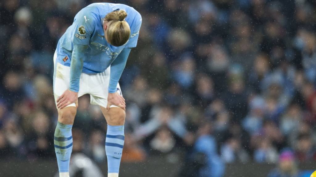 Erling Haaland traf für einmal nicht und musste mit Manchester City einen vermeidbaren Punktverlust gegen Tottenham hinnehmen