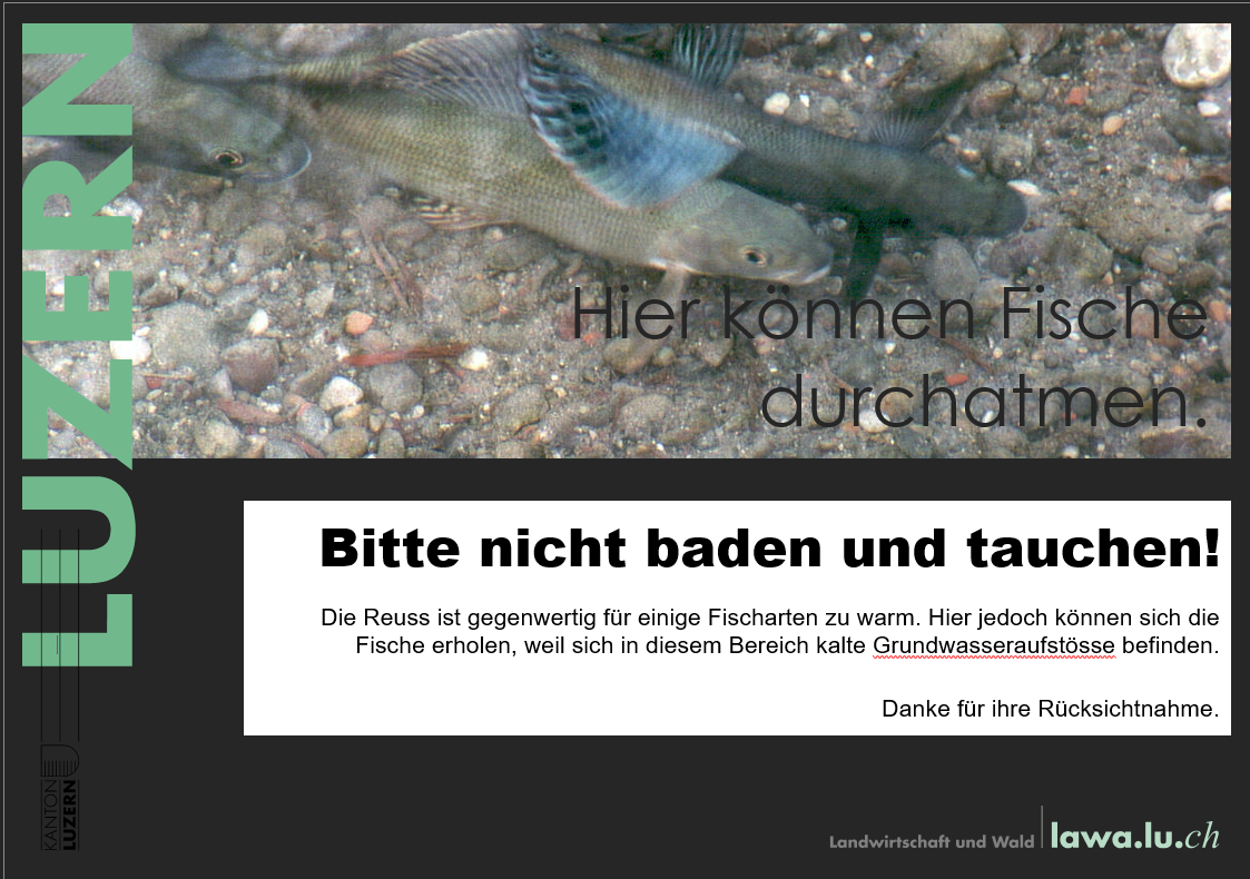 Abfischen im Kanton Luzern
