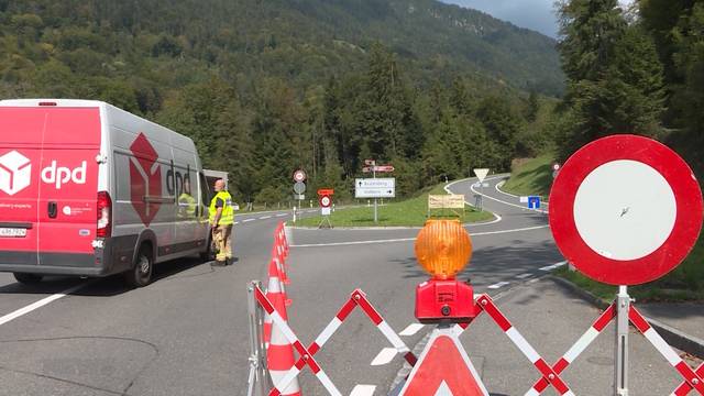 Lombachbrücke bei Habkern wegen verrutschtem Pfeiler gesperrt